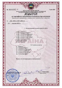 Сертификат полиция дополнение