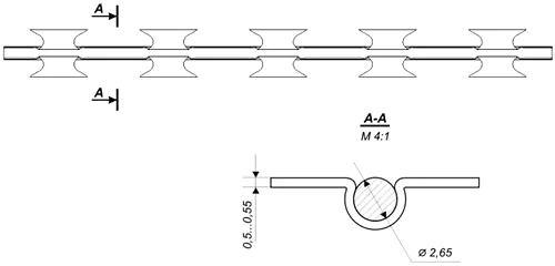 Колючий дріт «Егоза-Стандарт+» креслення