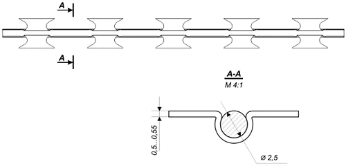 Колючий дріт «Егоза-Стандарт» креслення