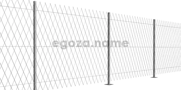 Монтаж забора из колючей проволоки