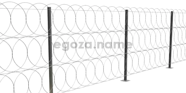 Монтаж забора из плоского барьера Егоза