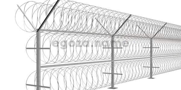 Монтаж ограждения из спирального барьера Егоза