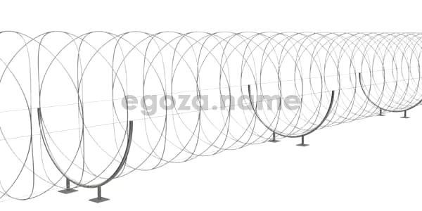 Монтаж спирального барьера Егоза по земле