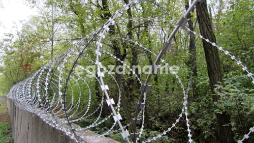 Concertina wire barrier